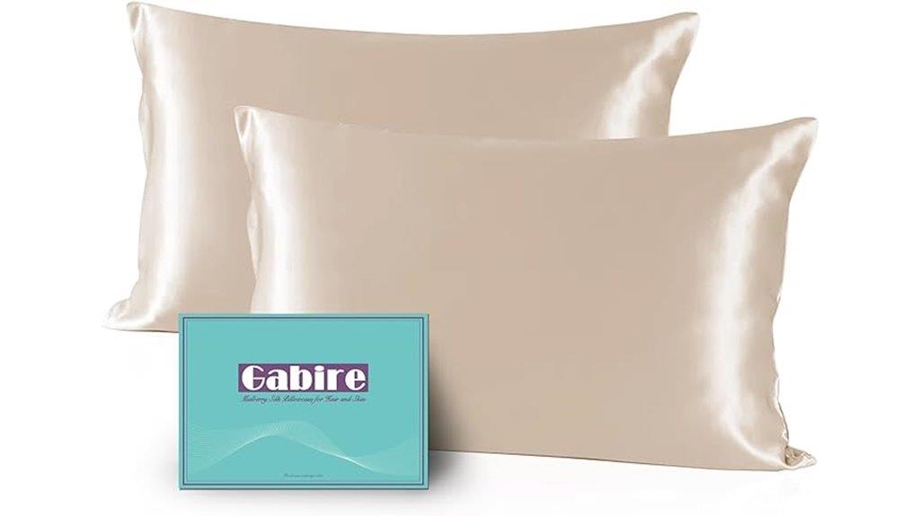 silk pillowcases set two