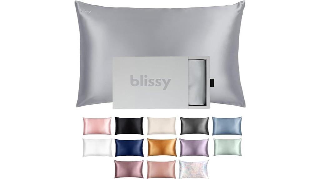 silk queen pillowcase silver