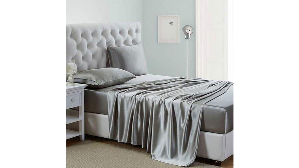 silk satin full sheets