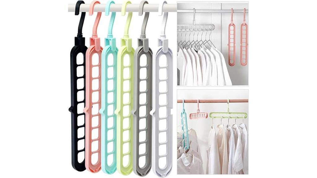 six pack closet hangers