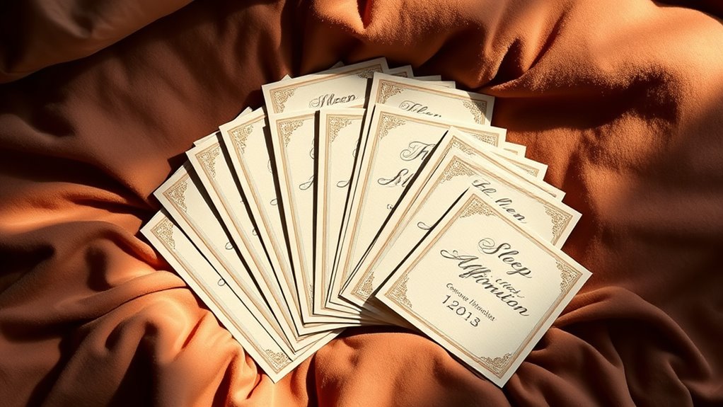 sleep affirmations card set