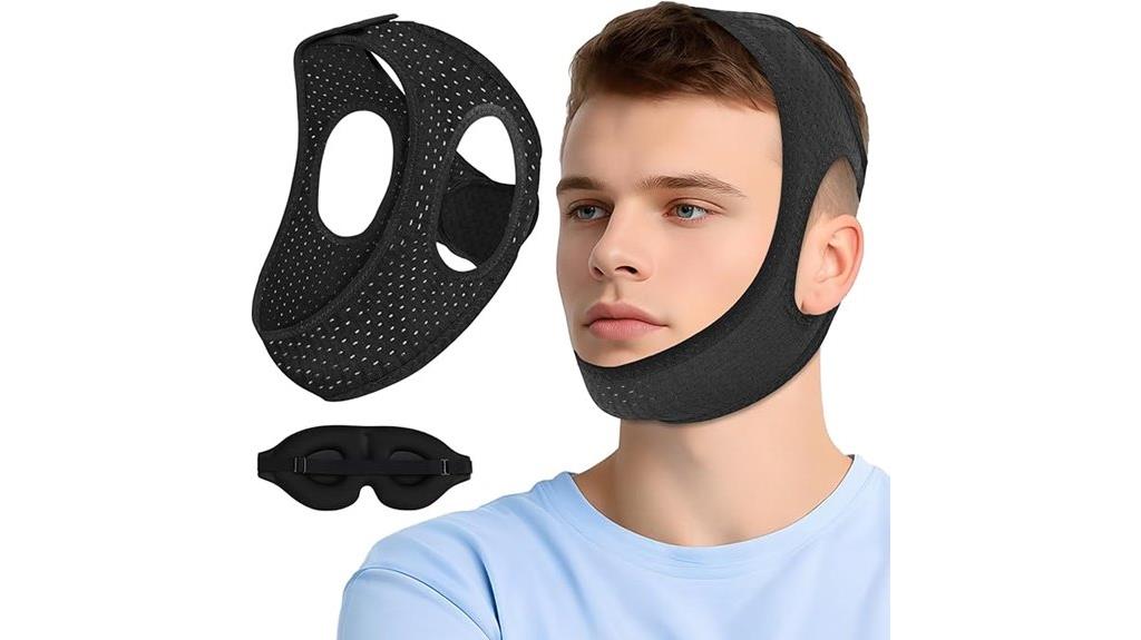 sleep mask chin strap