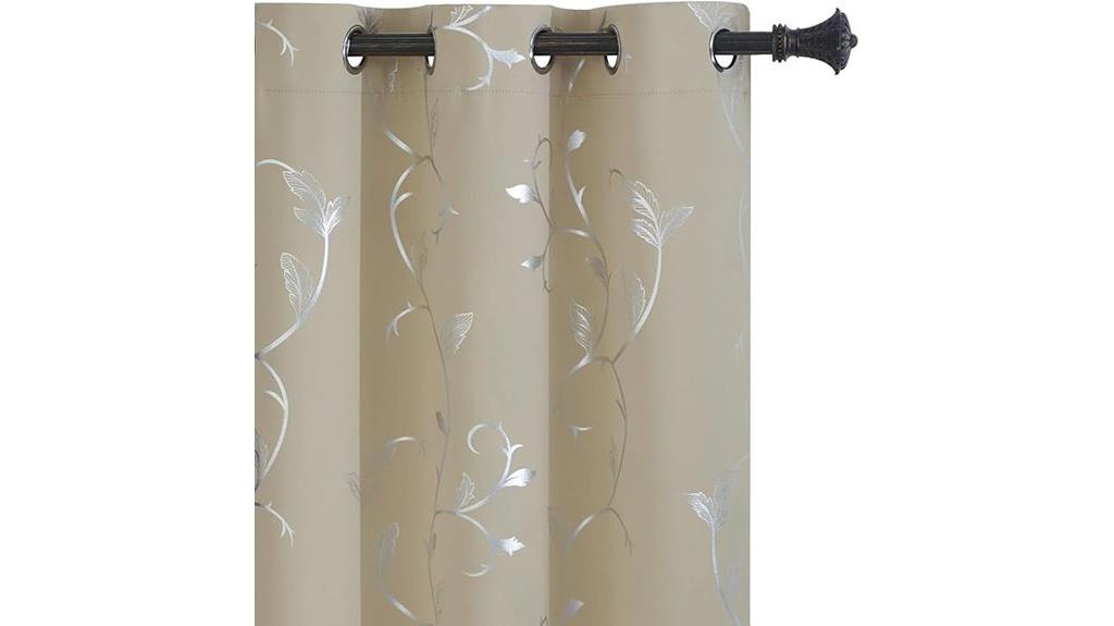 small black blackout curtains