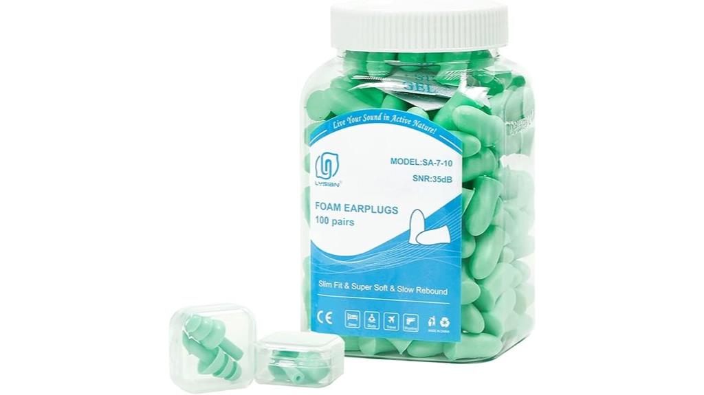 small ear foam plugs