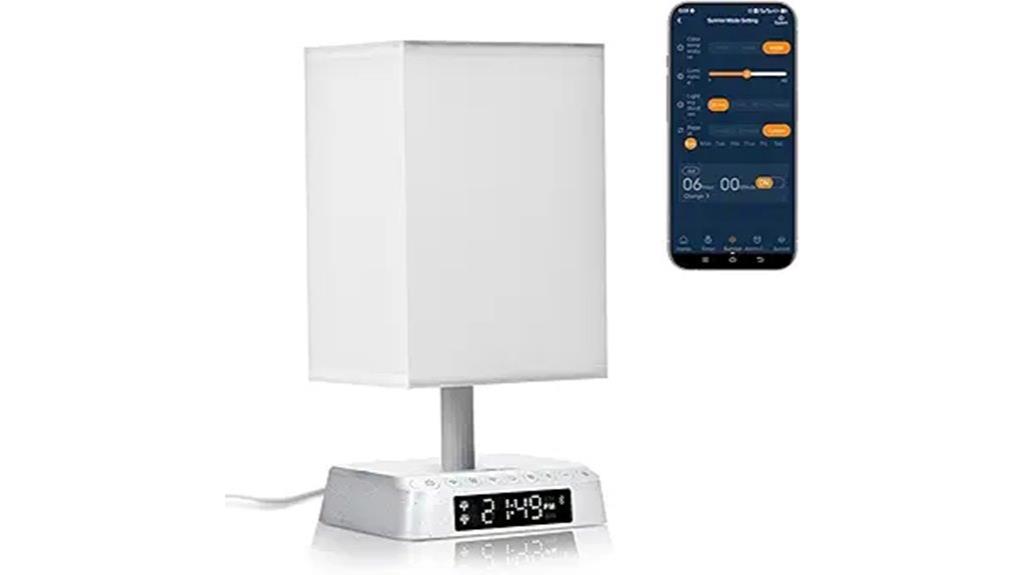 smart bedside wake up lamp