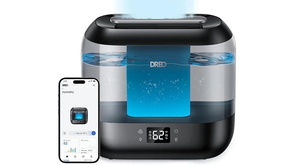 smart humidifier with light