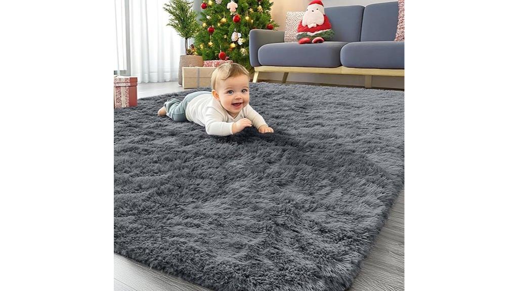 soft fluffy shag rug