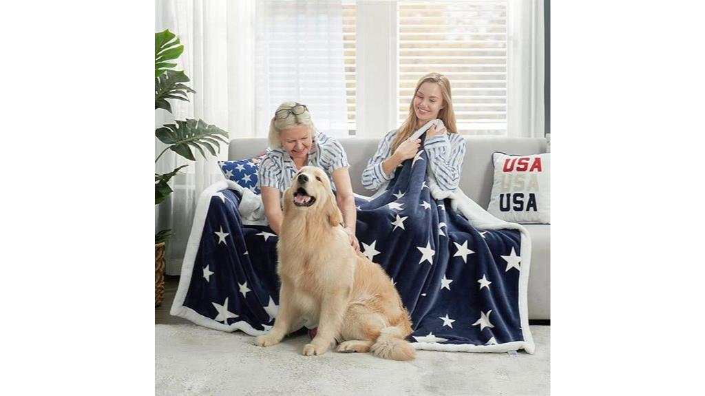soft sherpa star blanket