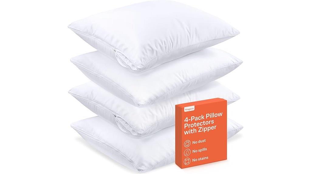 soft zipper pillow protectors