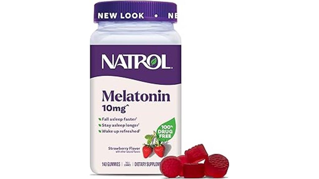 strawberry melatonin gummies 140