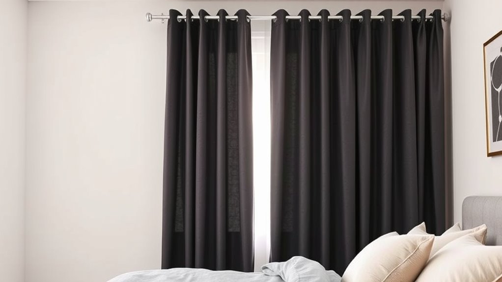 stylish blackout soundproof curtains
