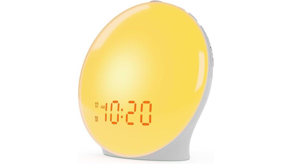 sunrise alarm with radio