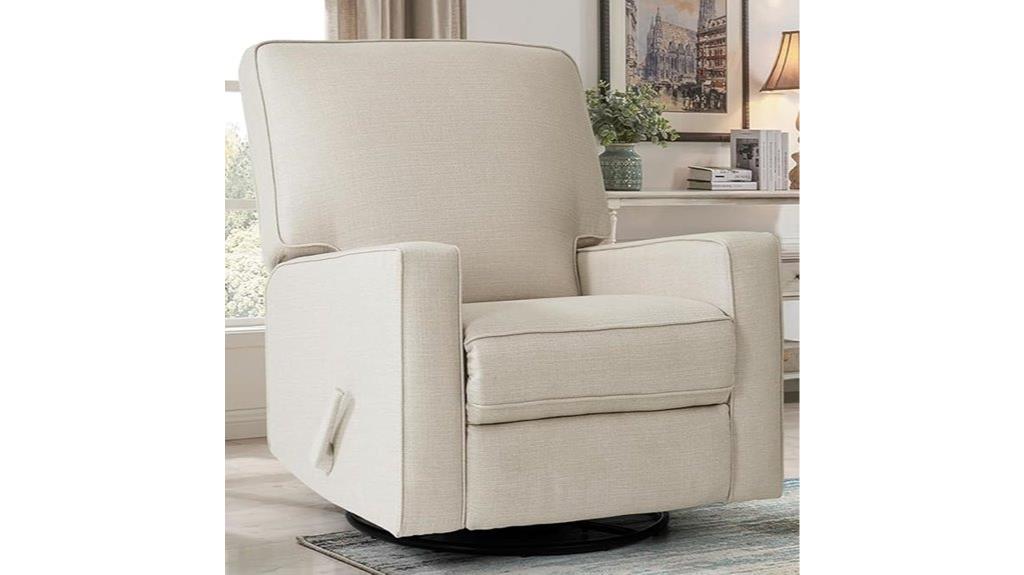 swivel nursery recliner chair