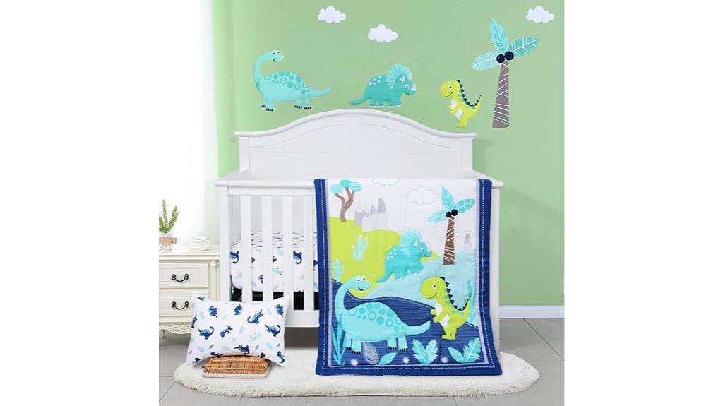 three piece crib bedding