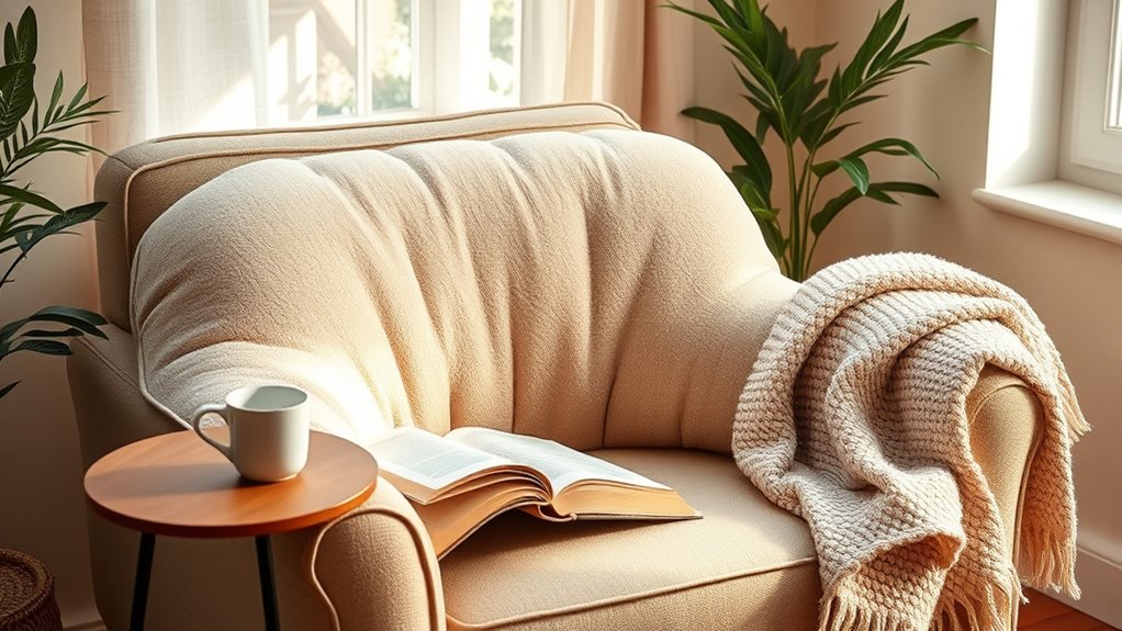 top armrest reading pillows