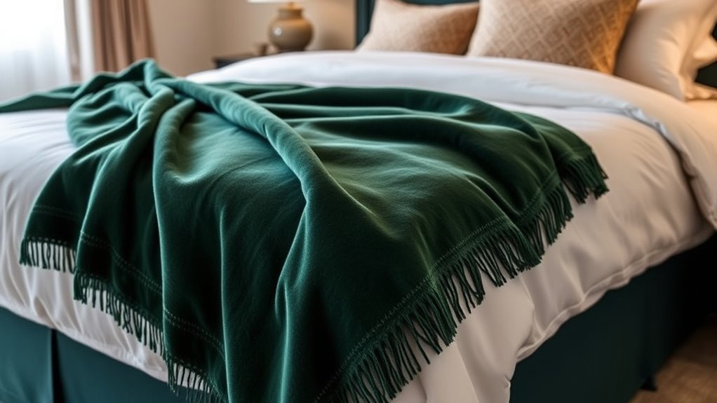 top bed throw decor ideas