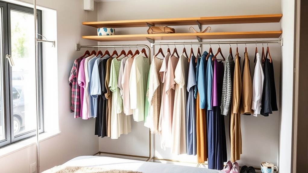 top bedroom clothing racks