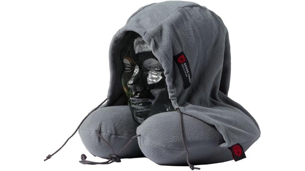 travel pillow with hood