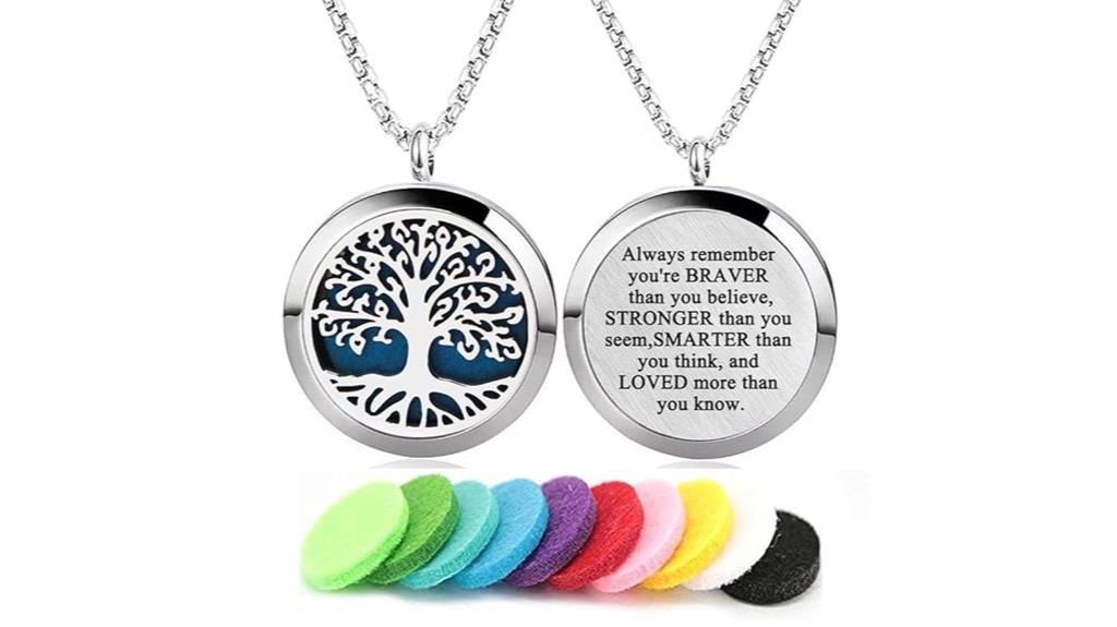 tree of life aromatherapy necklace