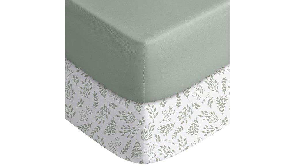 two pack baby crib sheets