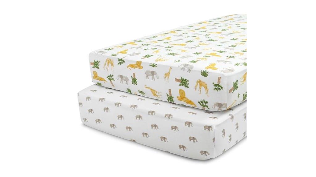 two pack crib sheets