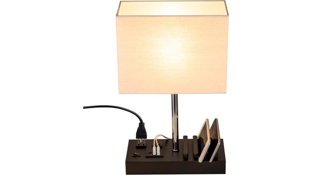 usb table lamp organizer