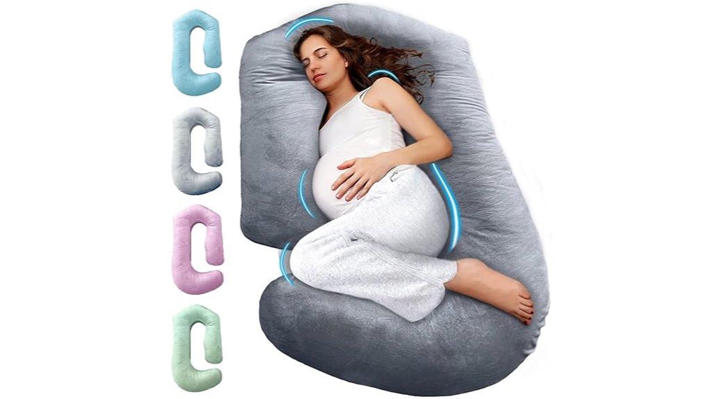 v c u shaped pillow