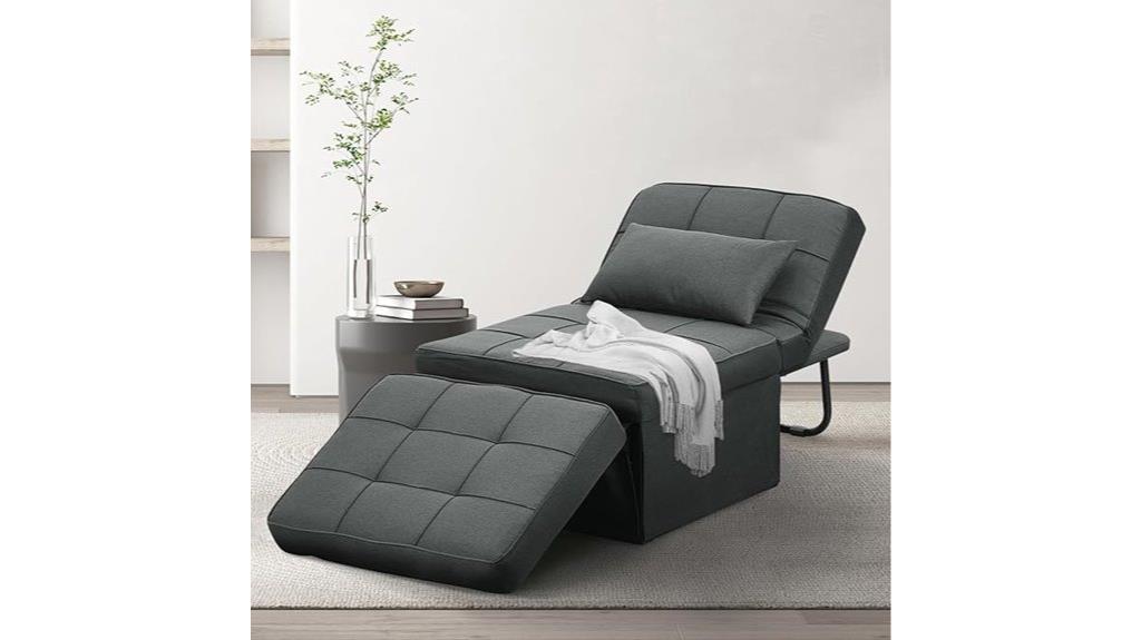 versatile convertible folding ottoman