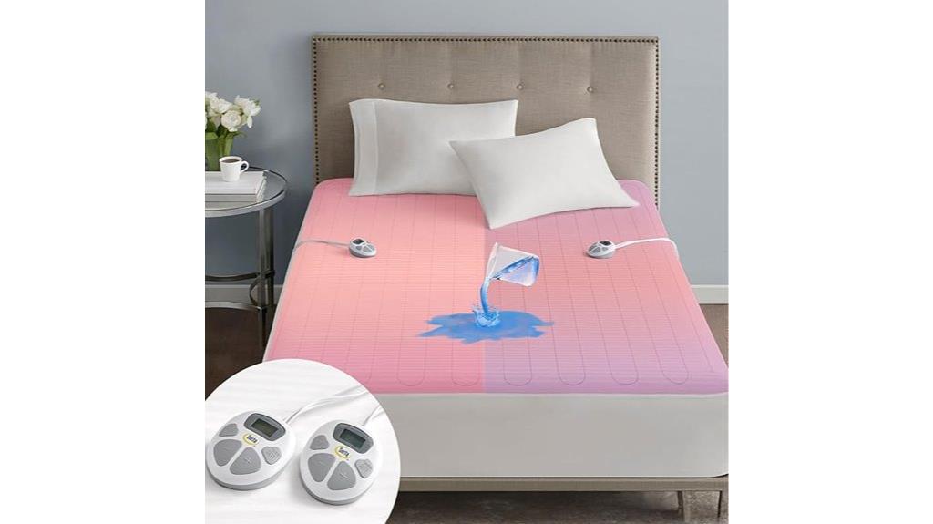 waterproof heated mattress pad
