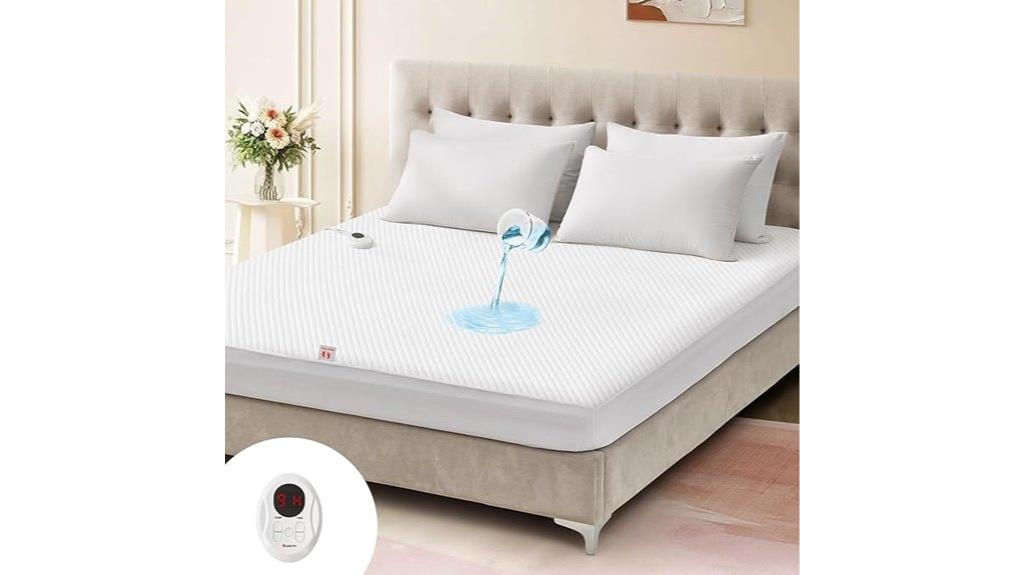 waterproof heated mattress pad