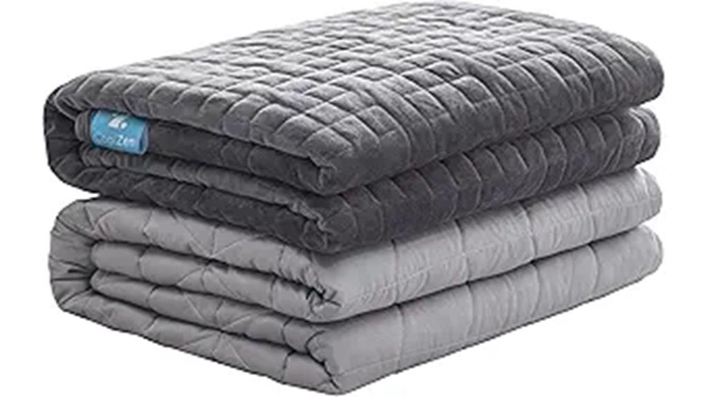 weighted blanket with cover
