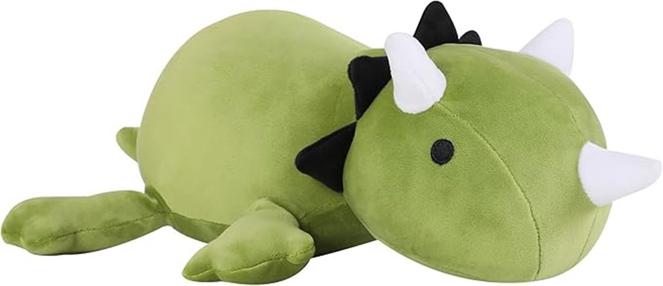 weighted dinosaur plush