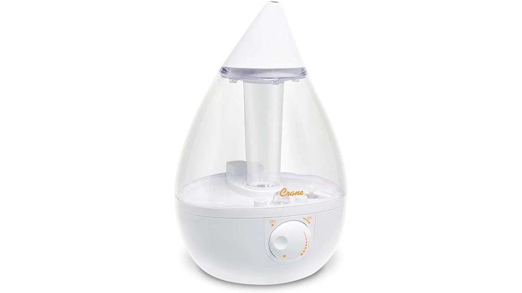 white clear ultrasonic humidifier