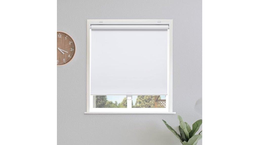 white cordless blackout shades