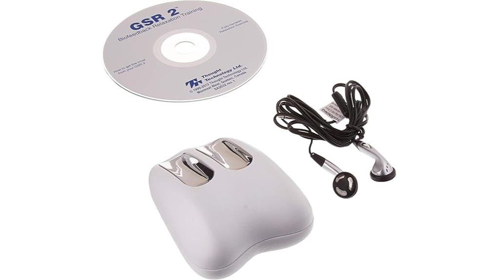 white gsr biofeedback device
