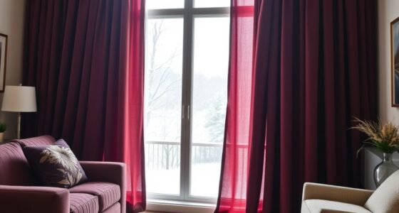 winter warmth with insulated curtains