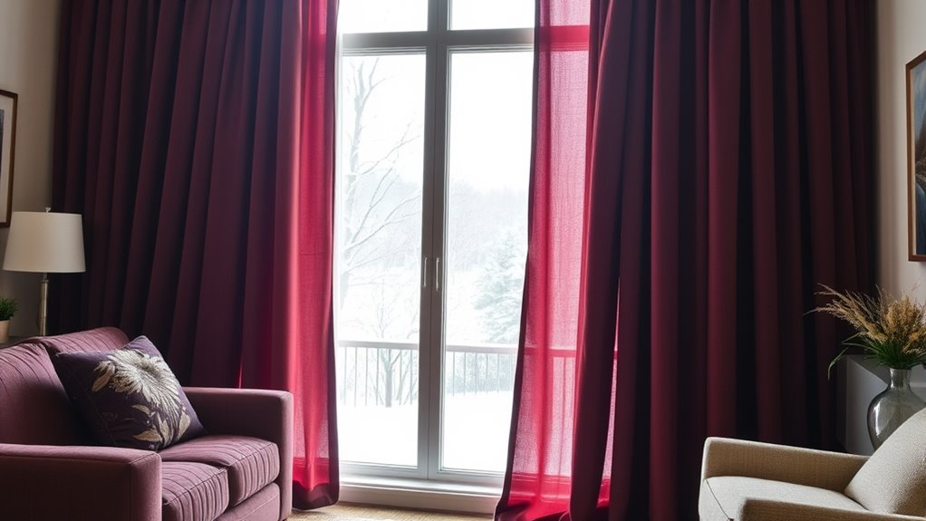 winter warmth with insulated curtains