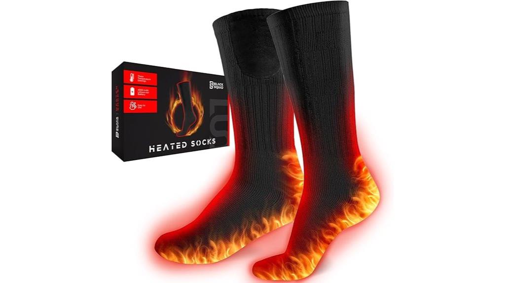 wireless battery powered heated socks