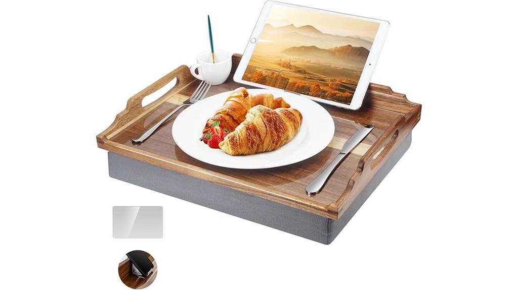 wooden lap desk cushion