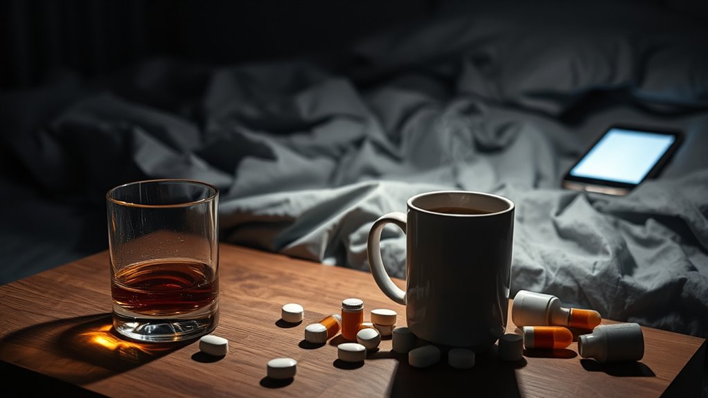 alcohol caffeine impair sleep
