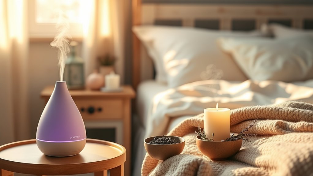 aromatherapy enhances relaxation sleep