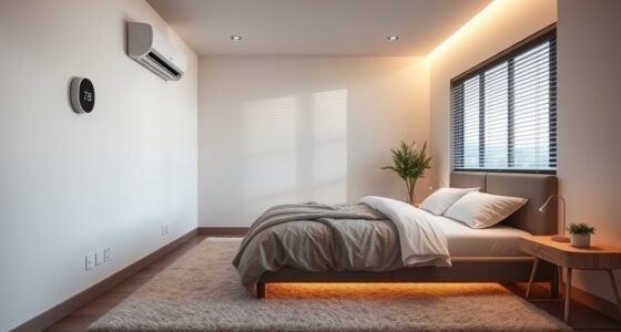 climate controlled bedroom setup