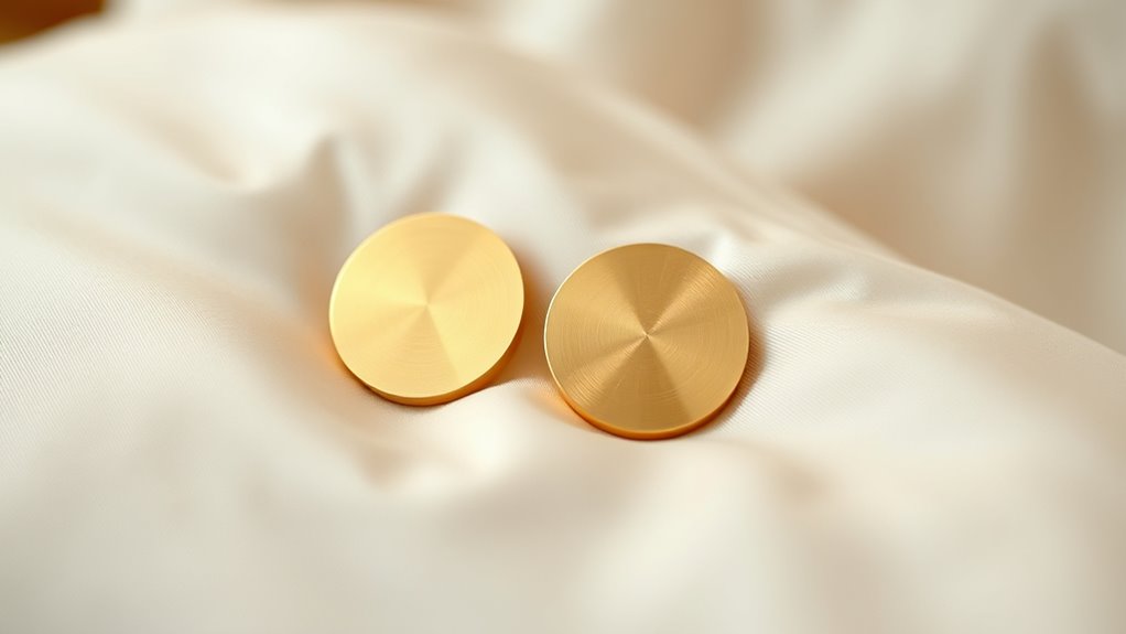 comfortable flat back earrings