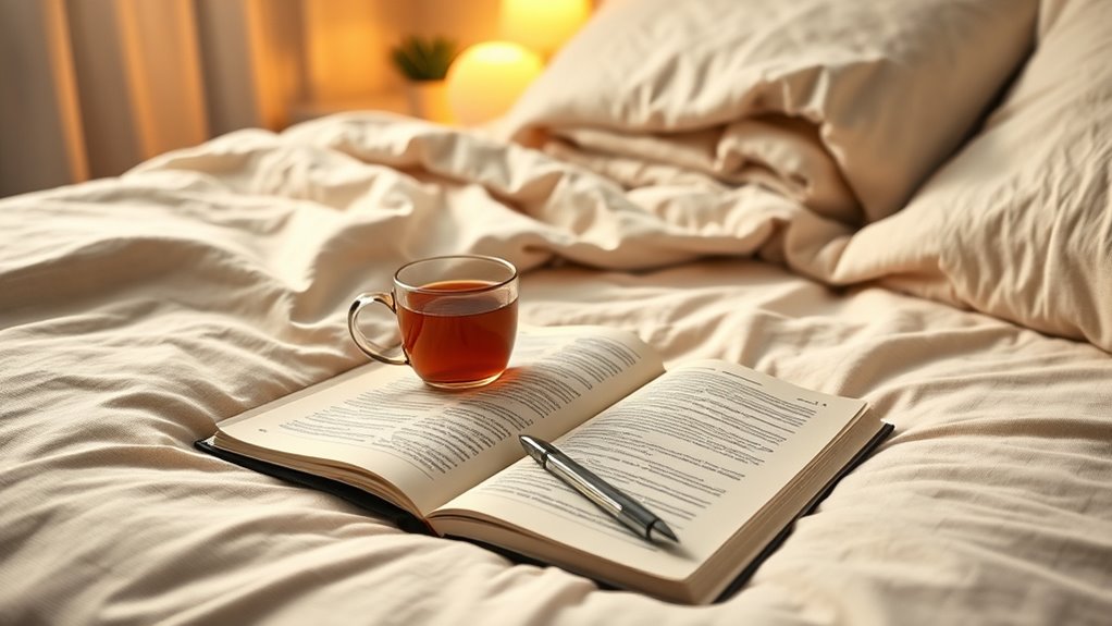 create a calming bedtime journal