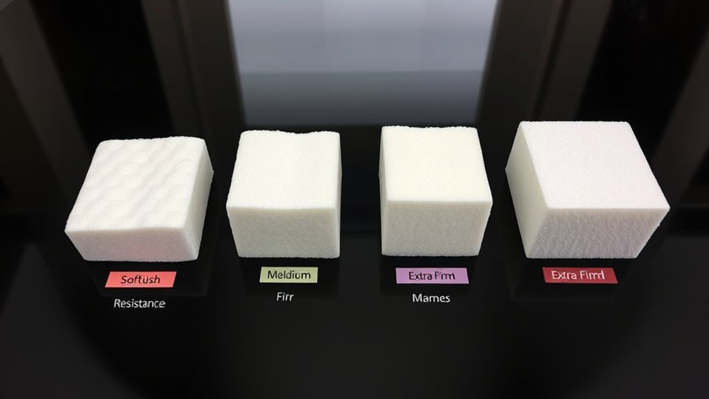 four firmness level options