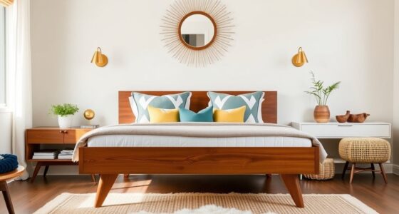 mid century bedroom decor