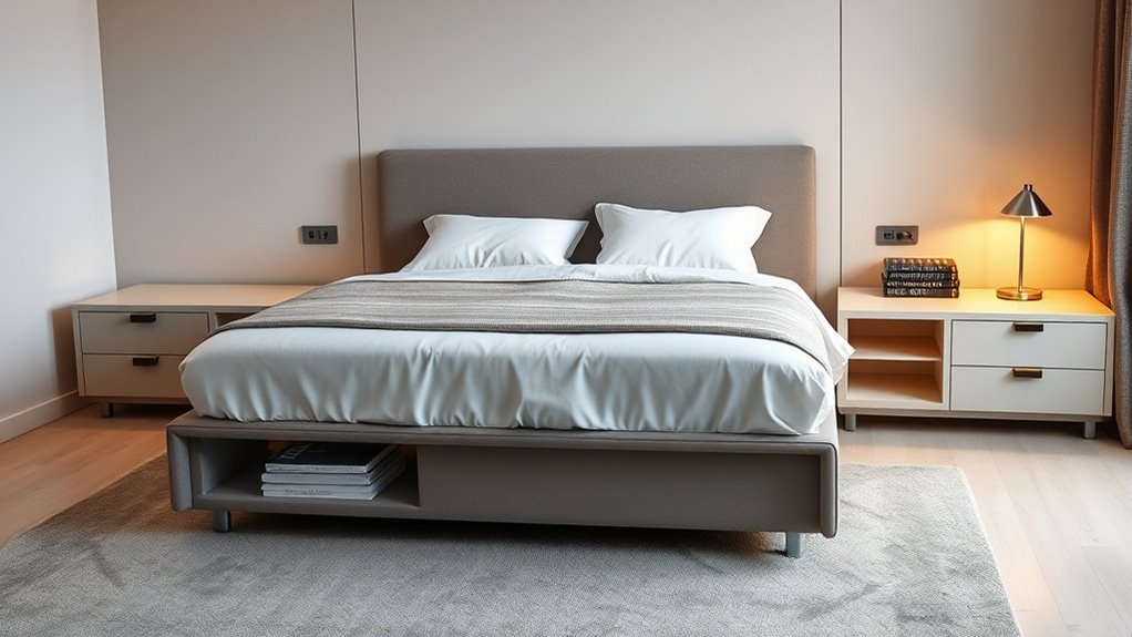 storage beds and nightstands