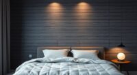 subtle textured accent walls
