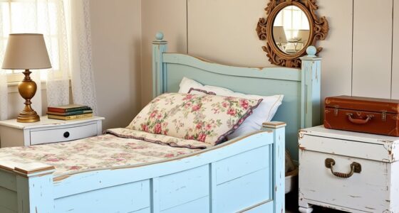 vintage upcycled bedroom decor