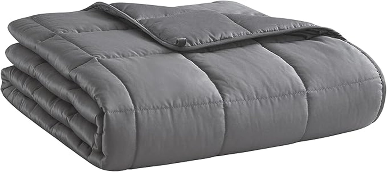 adult dark grey 15lb blanket
